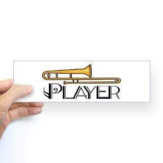 Trombone Player Bumper Bumper Sticker by milestonesmusic