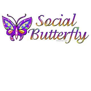 Social Butterfly  Irony Design Fun Shop   Humorous & Funny T Shirts,