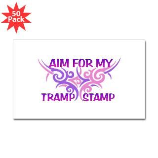 tramp stamp rectangle sticker 50 pk $ 83 99