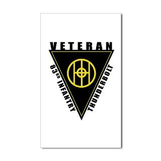 83Rd Infantry Division Thunderbolt Division Stickers  Car Bumper