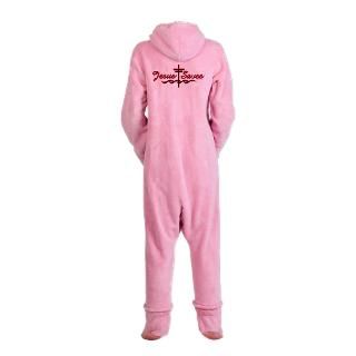 jesus saves with cross footed pajamas $ 81 95