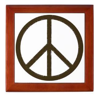 Cool Vintage Peace Sign Wall Clock by tshirtregalia
