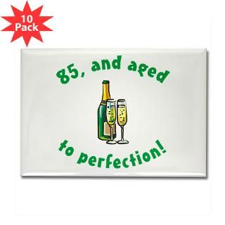 85, Aged To Perfection Rectangle Magnet (10 pack)