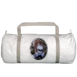 Chipmunk Gifts  Chipmunk Bags  Snowflake Squirrel Gym Bag