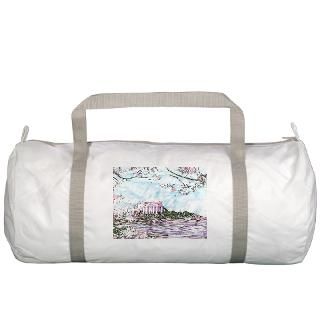 Batik Art Gifts  Batik Art Bags  Cherry Blossoms Gym Bag