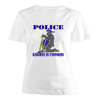 Police Knights in Uniform Blue  Tattoo Design T shirts and More