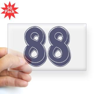 Jersey Number 88 Stickers  Car Bumper Stickers, Decals