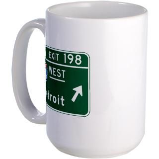 94 Gifts  94 Drinkware  Detroit, MI Highway Sign Mug