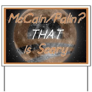 Halloween Gifts  Halloween Yard Signs  McCain Palin Scary Yard