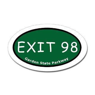 Exit 98 I 195 / NJ 138 / NJ 3 Oval Decal for $4.25