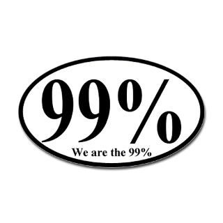 99% We are the 99% Oval Bumper Sticker
