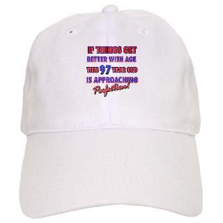 97 Gifts  97 Hats & Caps  Funny 97th Birthdy designs Baseball Cap
