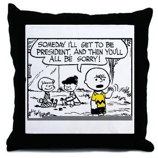 President Brown Throw Pillow