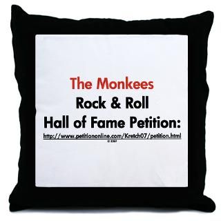 monkees rock roll hall of f throw pillow $ 35 98