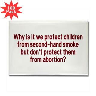 Pro Life Rectangle Magnet (100 pack) for $250.00