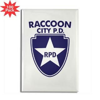 and Entertaining  Raccoon Evil Resident Rectangle Magnet (100 pack