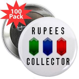 Rupees Collector   2.25 Button (100 pack) for $200.00