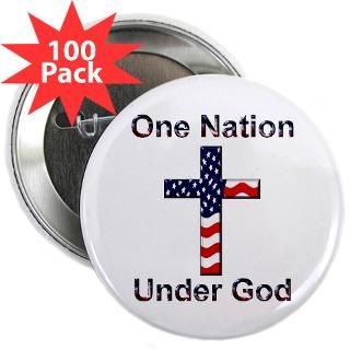  American Buttons  One Nation Under God 2.25 Button (100 pack