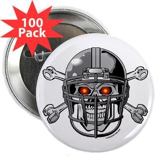 skull bones football helmet 2 25 button 100 pack $ 101 99