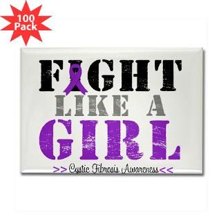 Fight Like a Girl Rectangle Magnet (100 pack) by fightlikeagirlshirts