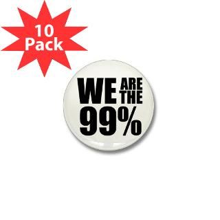 Occupy Wall Street Buttons  We Are the 99% Mini Button (10 pack