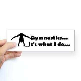 Gymnastics Stickers, incl. Bumper Stickers  Gymnastics Stuff