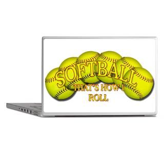 Ball Gifts  Ball Laptop Skins  Softballs roll Laptop Skins