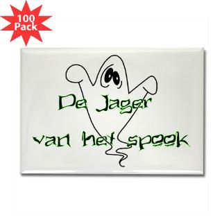 Ghost Magnets  Ghost Hunter in Dutch Rectangle Magnet (100 pack