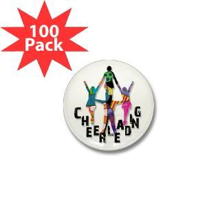 Cheer Buttons  Cheer Pattern Stunt Group Mini Button (100 pack