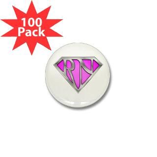 Gifts  Best Nurse Buttons  Super RN   Pink Mini Button (100 pack