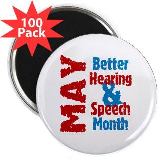 and Entertaining  Hearing & Speech Month 2.25 Magnet (100 pack