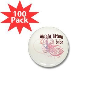 weight lifting babe mini button 100 pack $ 103 99