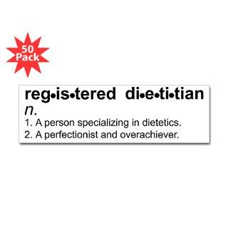 registered dietitian bumper sticker 50 pk $ 107 99
