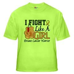 Fight Like A Girl Breast Cancer T Shirt by pinkribbon01