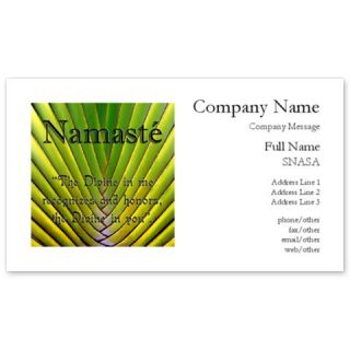 Namaste Palm Business Cards by Admin_CP8789329  511595428