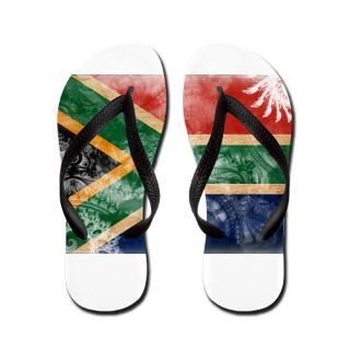 African Gifts  African Bathroom  South Africa Flag Flip Flops