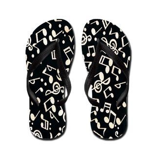 Barefoot Gifts  Barefoot Bathroom  Music Note Flip Flops