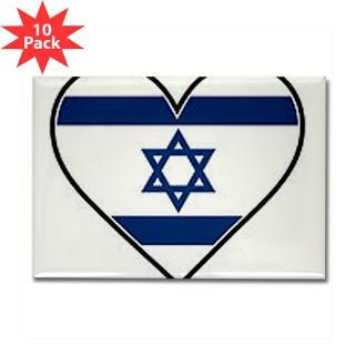 Israel Flag The Star Of David Rectangle Magnet (10