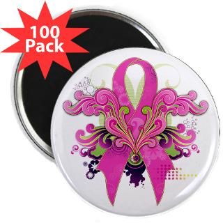 retro breast cancer pink power ribbon 2 25 magnet $ 109 99