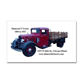 Diamond T Trucks 1905 to 1967 Sticker (Rect.)