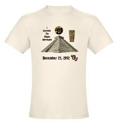 Survived the Mayan Apocalypse 2012 Organic Mens Fitted T Shirt