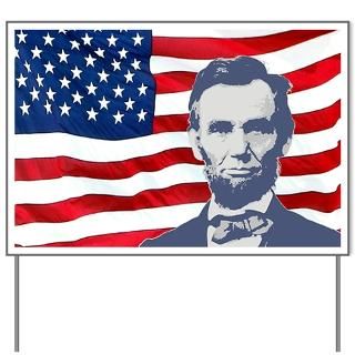 Lincoln With Flag  History and Science T shirts