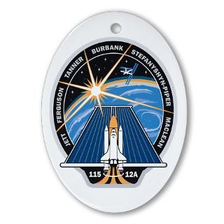Crest Gifts  Crest Home Decor  STS 115 Atlantis Oval Ornament
