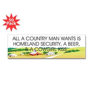 country man slogan bumper sticker 50 pk $ 114 99