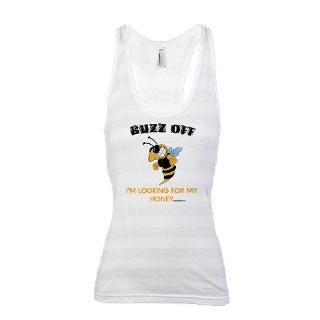 Art Gifts  Art T shirts  BUZZ OFF Racerback Tank Top