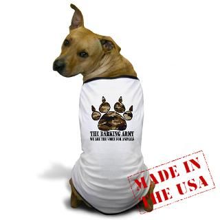 Custom Dog T Shirt  THE BARKING ARMY