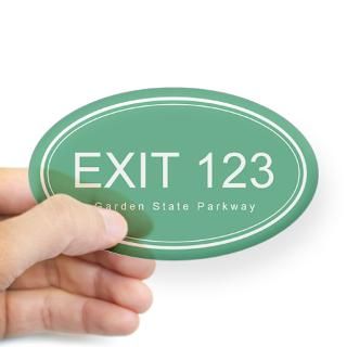 GSP Exit 123 Oval Decal for $4.25