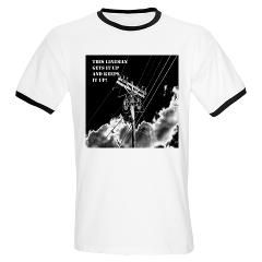 Lineman Gets it Up Items T Shirt by angelsapparel