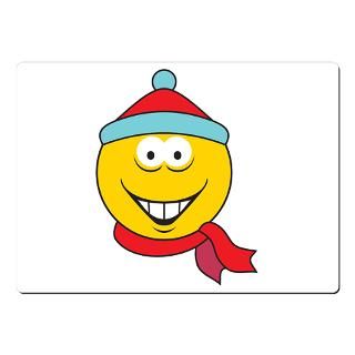 Winter Fun Smiley Face Mousepad by dagerdesigns