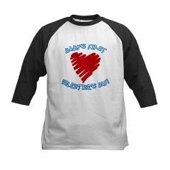 BABYS 1st VALENTINES (boy) Unique creepers Kids Baseball Jersey